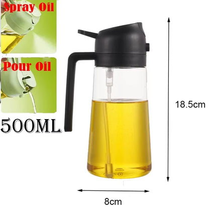 Mistify™ 500ml Olive Oil Spray Bottle – Precision Oil Dispenser for Cooking, Grilling & Baking